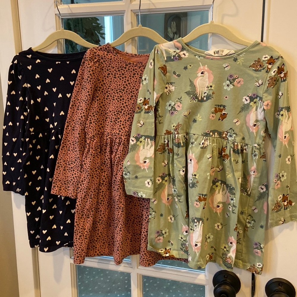 H&M Girls Dresses 3-pack!